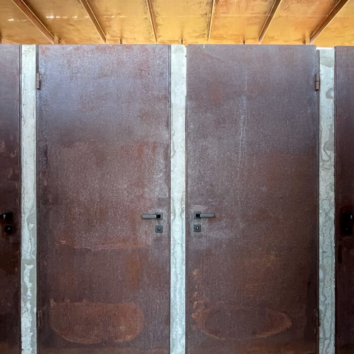 concrete pavilion interior view